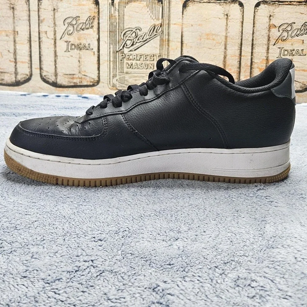 Nike Air Force 1 '07 LV8 x NBA Black Wolf Grey CT2298 001 Men's 13